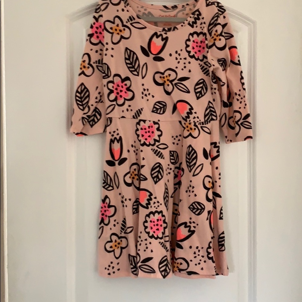 Pink floral dress